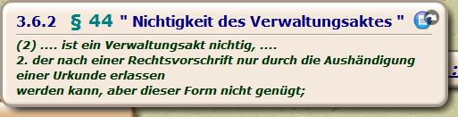 § 44 " Nichtigkeit des Verwaltungsaktes "

