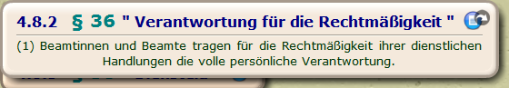 § 36 " Verantwortung für die Rechtmäßigkeit "