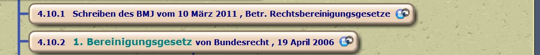 Schreiben des BMJ vom 10 März 2011 , Betr. Rechtsbereinigungsgesetze 1. Bereinigungsgesetz von Bundesrecht , 19 April 2006