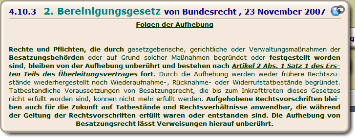 2. Bereinigungsgesetz von Bundesrecht , 23 November 2007