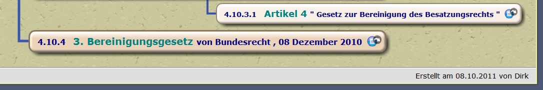 Artikel 4 " Gesetz zur Bereinigung des Besatzungsrechts " 3. Bereinigungsgesetz von Bundesrecht , 08 Dezember 2010