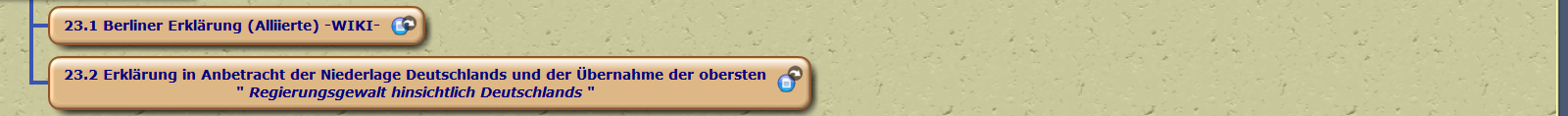 Berliner Erklärung (Alliierte) -WIKI- Erklärung in Anbetracht der Niederlage Deutschlands und der Übernahme der obersten 
" Regierungsgewalt hinsichtlich Deutschlands " 