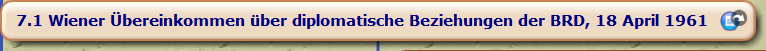 Wiener Übereinkommen über diplomatische Beziehungen der BRD, 18 April 1961