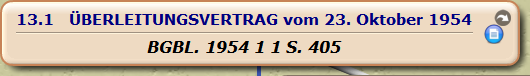 ÜBERLEITUNGSVERTRAG vom 23. Oktober 1954

BGBL. 1954 1 1 S. 405